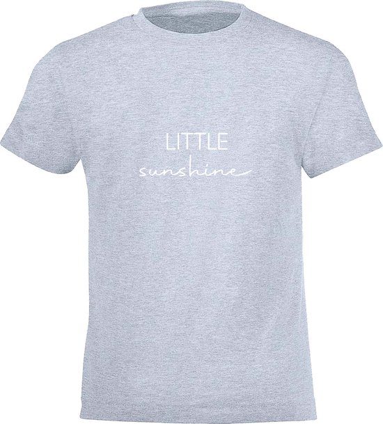Be Friends T-Shirt - Little sunshine - Kinderen - Licht blauw - Maat 6 jaar