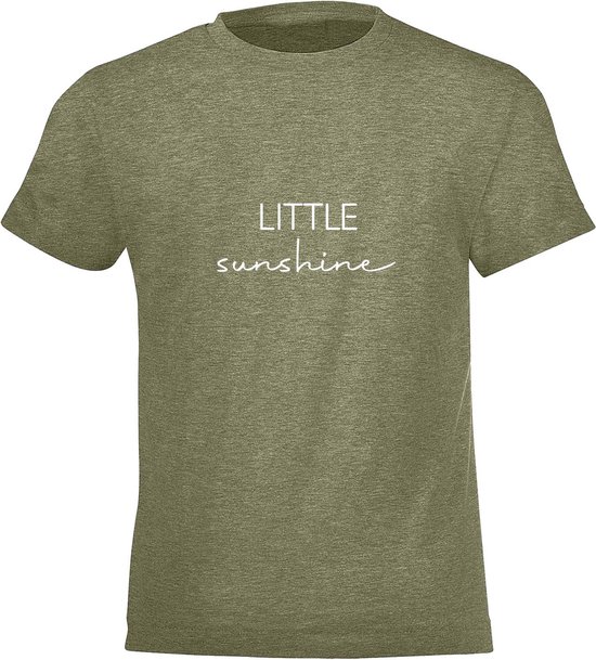 Be Friends T-Shirt - Little sunshine - Kinderen - Kaki - Maat 10 jaar