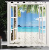 ABAKUHAUS Douchegordijn - 175cm x 200cm - Wasbaar - Waterbestendig - anti schimmel Washable Shower Curtain