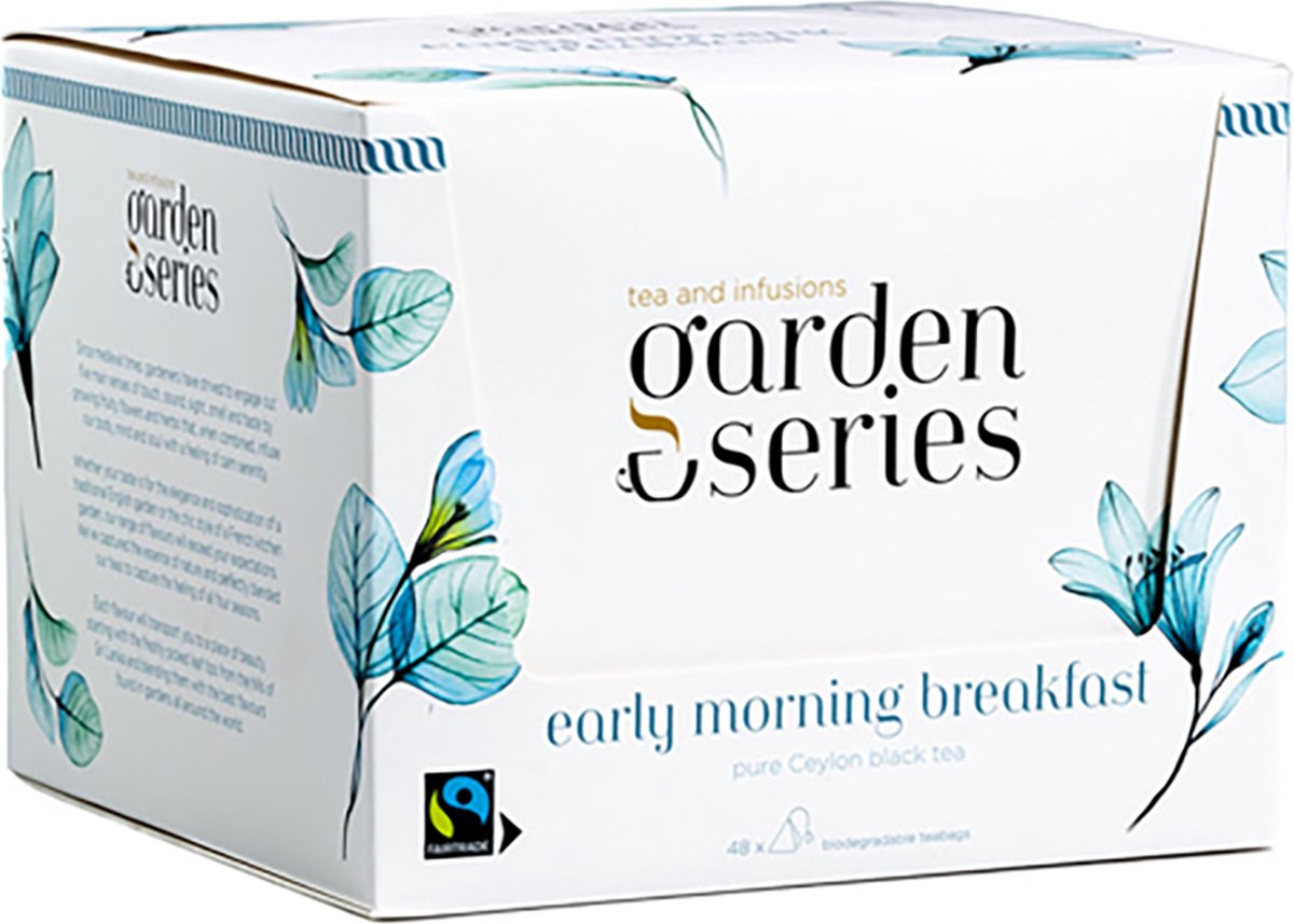 Zwarte Thee - Early Morning Breakfast - Garden Series Box (48 piramidebuiltjes)