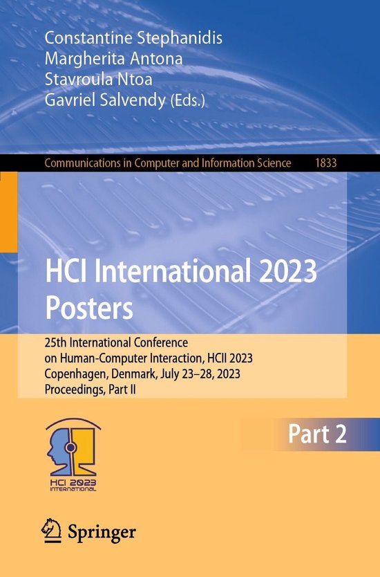 Springer Nature Proceedings Computer Science 2 - HCI Interna ... - cover