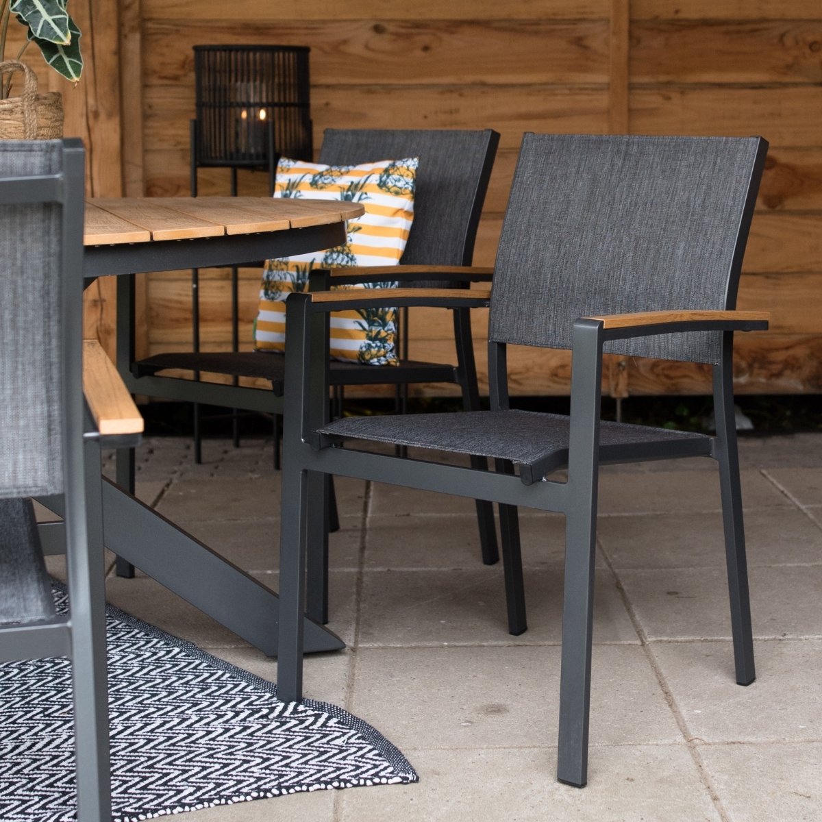 Lesli Living Outdoor Living Tuinstoel Arezzo - Antraciet