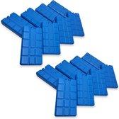 Set van 2/4/6/8/12/16 ijspakketten met elk 200 ml 2-16 blauwe koelelementen voor de koeltas of koelbox | Koelpakket koelpads koelpakket voor de koeltas | IJspakketten dun