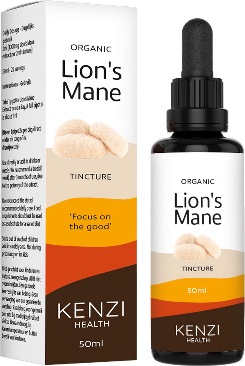 Goedkoopste Lion's Mane Extract – Tincture Bio 50ml