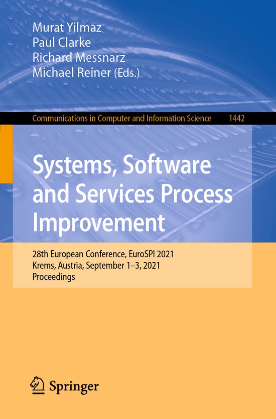 Foto: Communications in computer and information science systems software and services process improvement