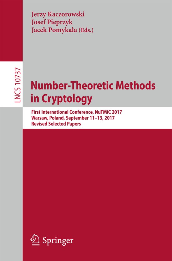 Number Theoretic Methods in Cryptology - cover