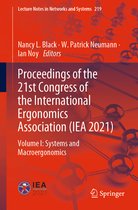 Proceedings of the 21st Congress of the International Ergonomics Association IE