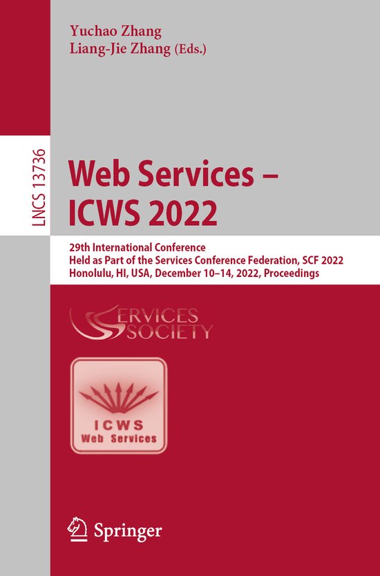 Lecture Notes in Computer Science13736- Web Services – ICW ... - cover