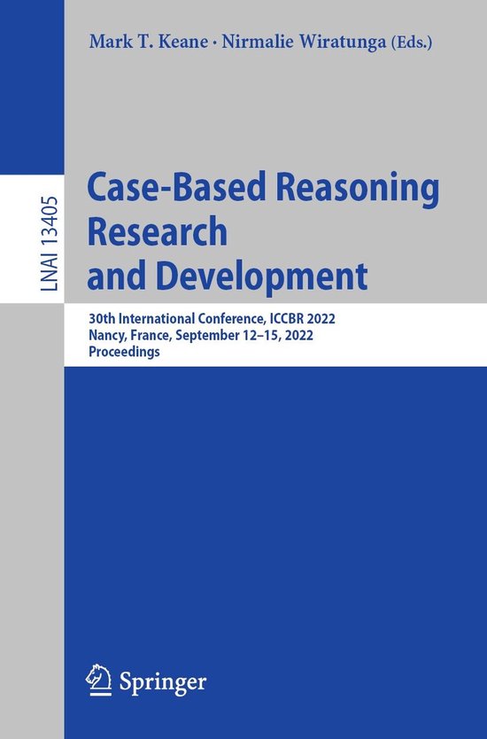 Lecture Notes in Computer Science 13405 - Case-Based Reasoni ... - cover