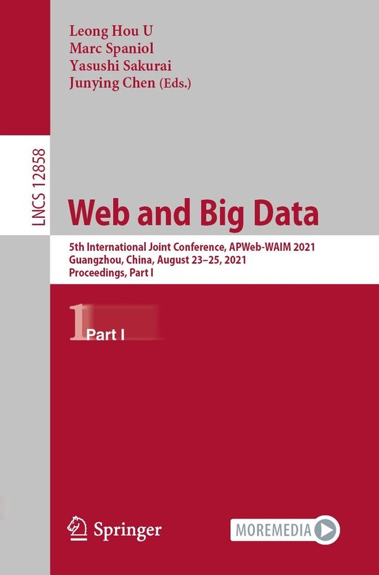 Lecture Notes in Computer Science 12858 - Web and Big Data - cover