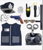 Jouets - Costume - Jouets jusqu'à 10 ans - Avec Accessoires de vêtements pour bébé - Lavable - Uniforme de Police - Cadeau