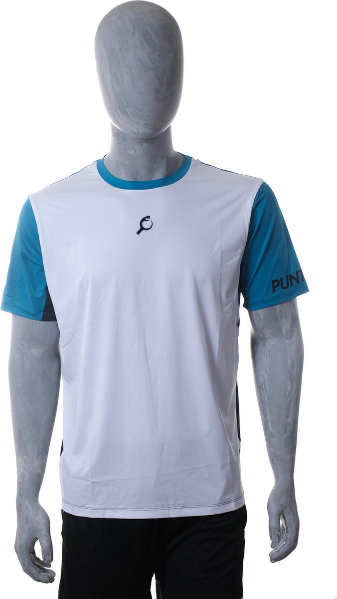PUNTAZO Padel T-shirt Heren Sportshirt Small blauw Korte mouw