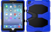 Tablet Hoes Geschikt voor: Apple iPad 2 / 3 / 4 - 9,7 inch Shockproof Proof Extreme Army Military Heavy Duty Kickstand Cover Case - Blauw