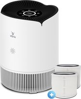 Purificateur d'air Vibrix PureFlow30 + 1 filtre supplémentaire - Jusqu'à 30 m² - Mode automatique + système de filtration 6 en 1 - Indicateur de qualité de l'air - Ioniseur - Filtre à air - Purificateur Air avec filtre HEPA