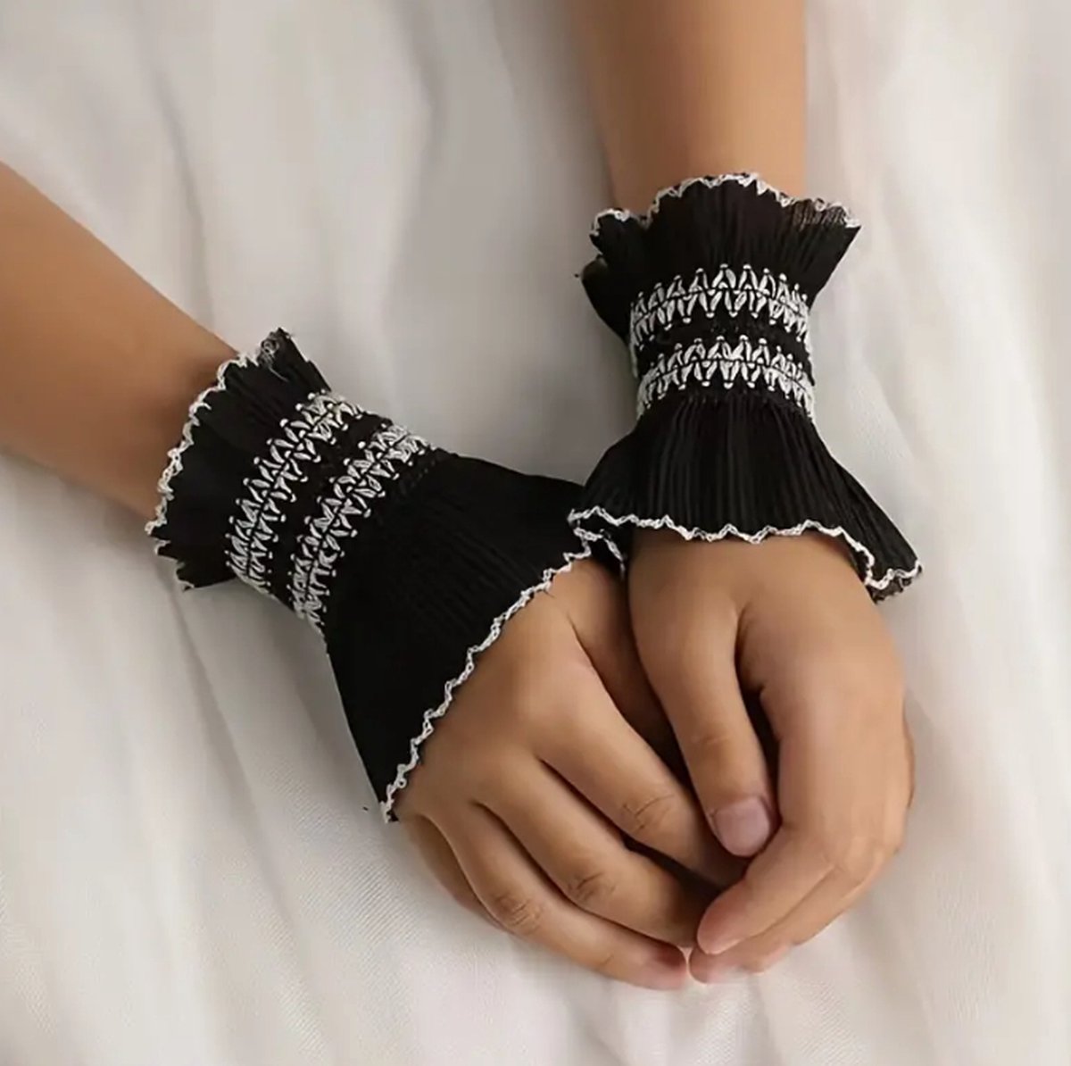 Uposao Bont armwarmers voor dames, polswarmers, kunstbont, manchet