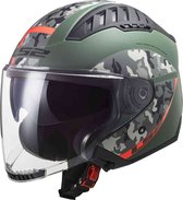 LS2 Helm Copter Crispy OF600 mat groen / oranje maat M