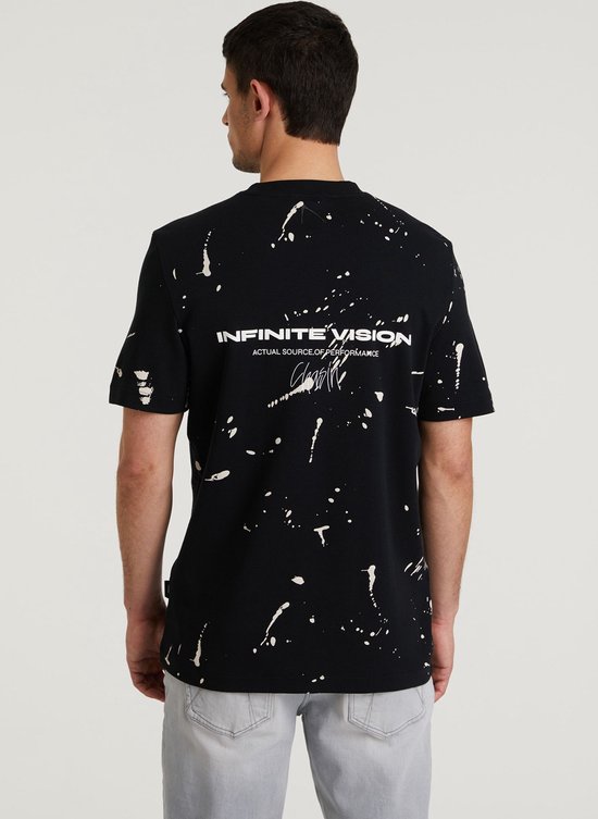 Chasin' T-shirt Eenvoudig T-shirt Elon Zwart Maat S