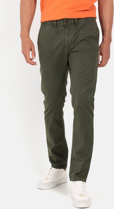 camel active Slim Fit Chino - Maat menswear-38/30 - Donker Groen