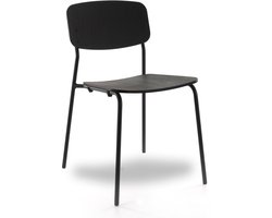 Workliving Bianca Eetkamerstoel - Houten Design Zwart Eiken