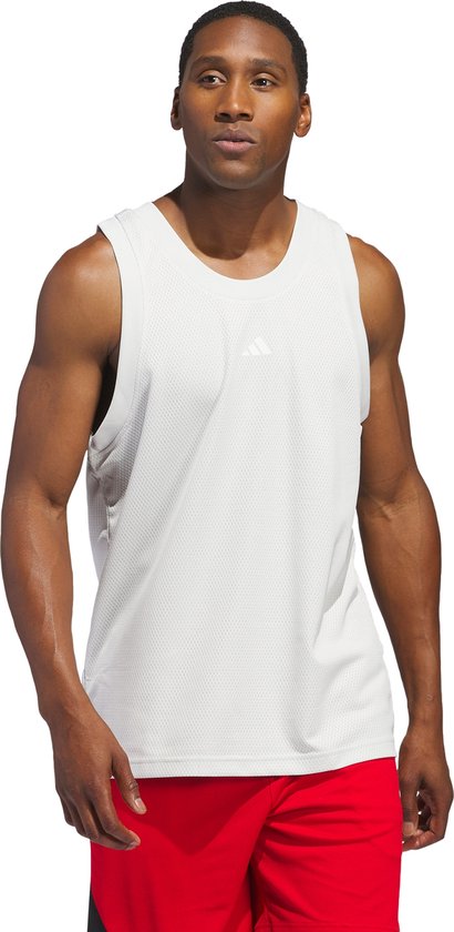 adidas Performance Basketball Legends Tanktop - Heren - Grijs- 2XL