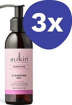 Sukin Sensitive Cleansing Gel (3x 120ml)
