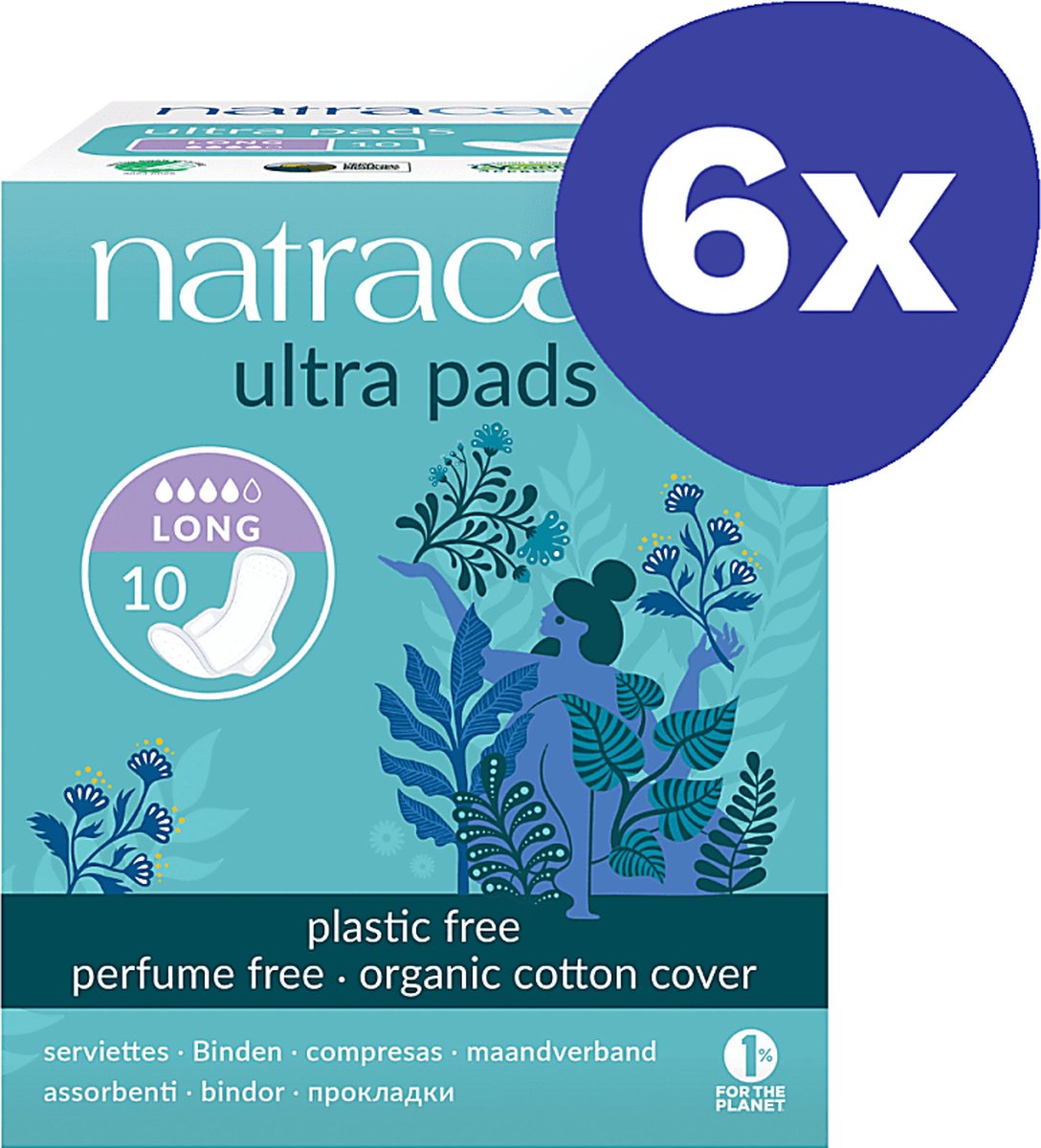 Goedkoopste Natracare Maandverband Ultra Long (6x 10 stuks