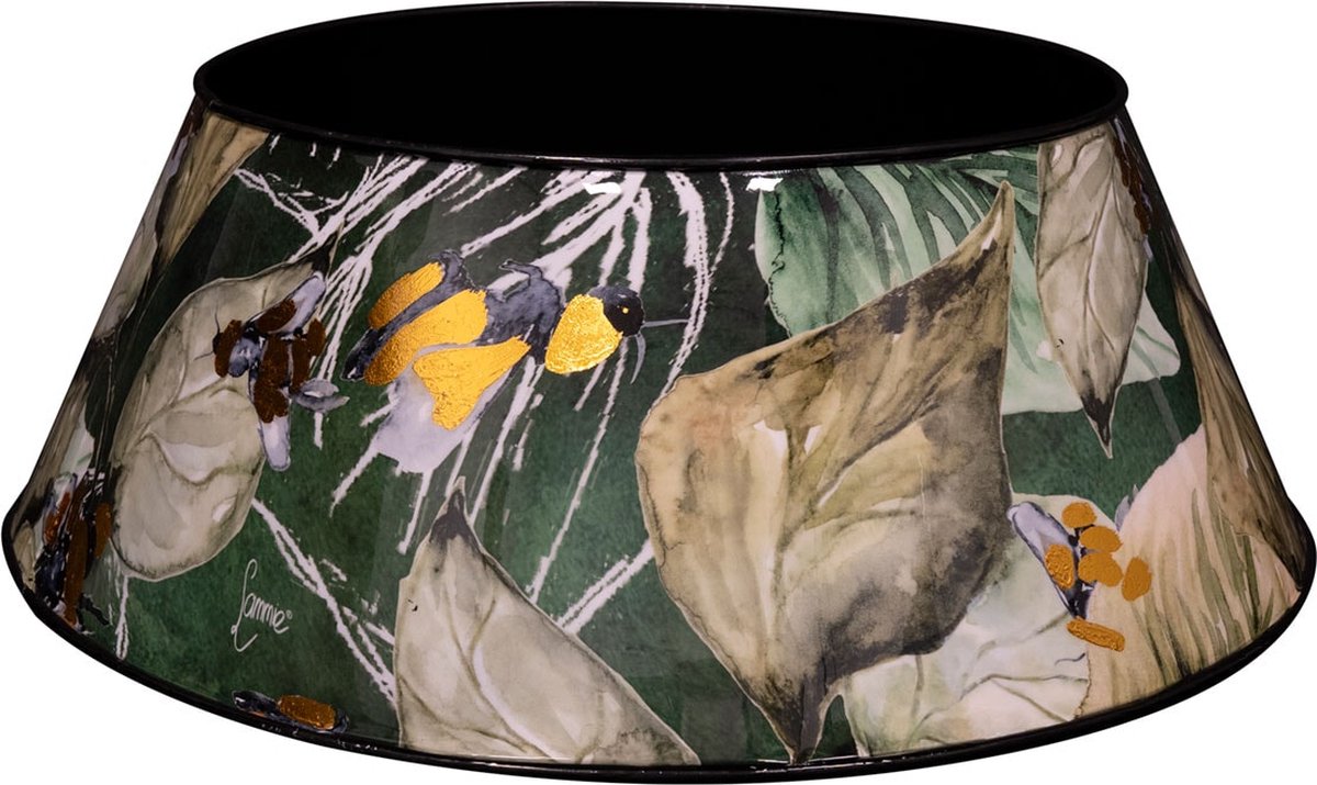 TS Collection - Kerstboomring Bee green - 57x16 - Metaal & Epoxy - Exclusieve woonitems voor binnen - Handgemaakt - Unieke print - Designed by Lammie