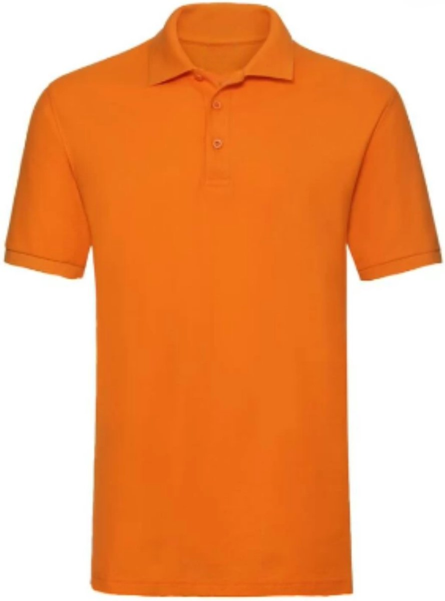 Polo Heren Oranje - Koningsdag Polo - Polo WK Heren - Kwaliteit Polo Oranje Kingsday - Maat XL