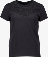TwoDay dames T-shirt met dessin zwart - Maat 3XL