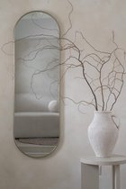 Nordic Style® Passpiegel 125x40cm | Greige | Scandinavische Spiegels | Pas spiegel | Staande spiegel | Kleedkamer spiegel
