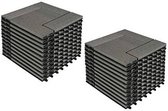 Rootz Premium WPC-terrastegels - Terrastegels - In elkaar grijpende vloeren - Duurzaam en UV-bestendig - Eenvoudige installatie - Veelzijdig gebruik - 30 cm x 30 cm x 1,8 cm