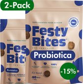 Probiotica Hond - Met Kip - Bij Jeuk, Gras eten, Diarree & Constipatie - Ondersteunt Darmflora & Spijsvertering - Hondensnacks - FAVV goedgekeurd - Brievenbuspakket - VOORDEELBUNDEL (2 Pack) - 120 Hondensnoepjes