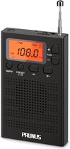 J-125 Zakradio FM/AM/FM Mini-Radio Draagbaar met Timer Wekker