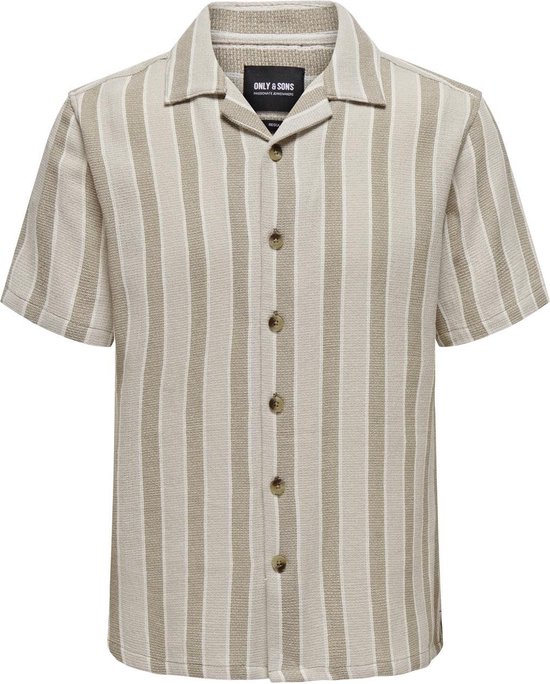 ONSTREV REG SS STRUC 3 STRIPE SHIRT