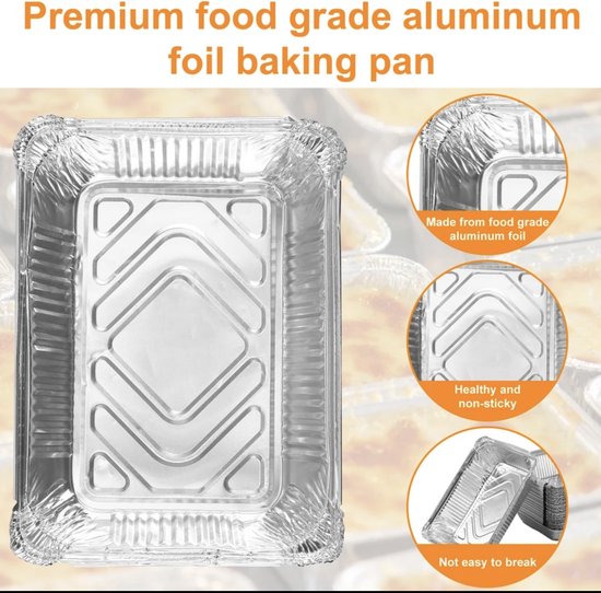 Aluminium Bakje Rechthoekig Small