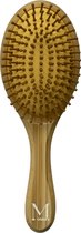 MOONIE'S® bamboe haarborstel rond - Bamboe - Acetaat - Houtlook
