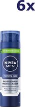 6x NIVEA MEN Protect & Care Crème à raser 200 ml
