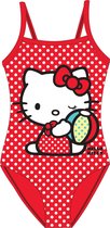 Hello Kitty badpak rood maat 128/134