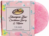 Beesha Shampoo Bar Caribbean Berry & Melon | 100% Plasticvrije en Natuurlijke Verzorging | Vegan, Sulfaatvrij en Parabeenvrij | CG Proof