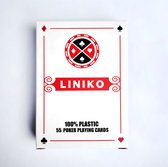 LINIKO Officiële Poker Speelkaarten 100% Plastic