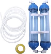 Filtre à eau 2 pièces T33 cartouches boîtier DIY T33 échelle filtre bouteille 4 pièces robinets pour système d'osmose inverse. robinet filtre à eau