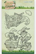 Clear Stamps - Yvonne Creations - Great Gnomes - Biking Gnome