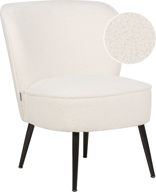 VOSS - Fauteuil - Wit - Bouclé