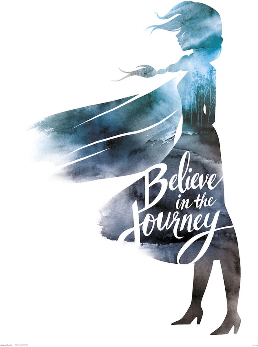 Grupo Erik Kunstdruk Frozen - II Believe in the Journey 30x40cm Divers