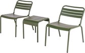 MaximaVida ensemble de chaises longues en métal Max XXL vert olive