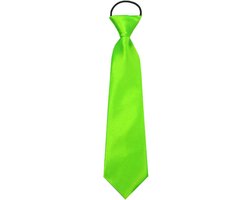 Fluo Neon Stropdas Kinderen - Groen - Verkleed Party Carnaval Kleding