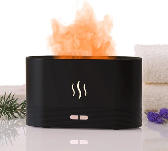 Vlam diffuser - Flame diffuser - Aroma diffuser - Mist diffuser - Luchtbevochtiger - Een must have voor jouw slaapkamer!