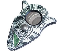 luxe Sigarenknipper - Exclusieve Dollar Patroon Butterfly Cut Luxe Sigaarknipper