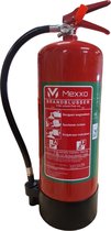 Schuimblusser 9 liter - vet brandblusser fluorvrij schuim - brandklasse AF - Incl. wandbeugel en keuringssticker - Mexxo