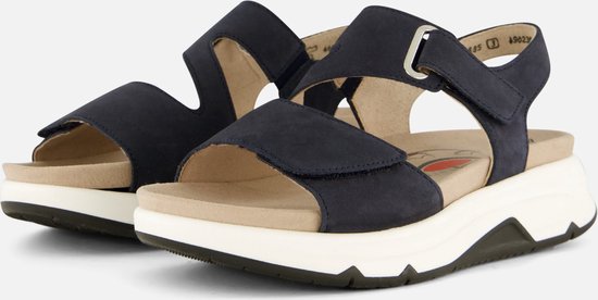 Gabor Rollingsoft Sandalen blauw Nubuck - Dames - Maat 41